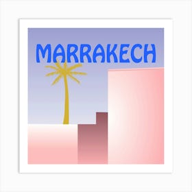 Marrakech Bold Illustration Art Print