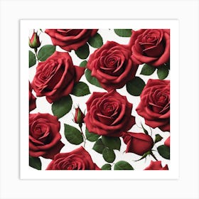 Red Roses 2 Art Print