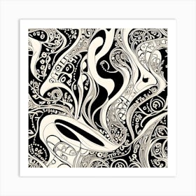 Abstract Psychedelic Pattern Art Print