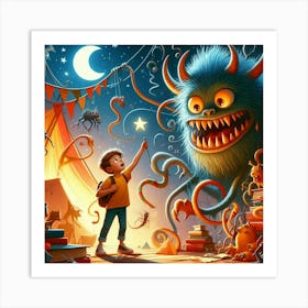 Monsters In The Night Art Print