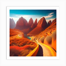 Road In The Mountains 2 Art Print