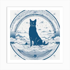 two tailed feline Art Print