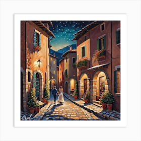 Tuscany At Night Art Print