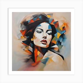 Abstract Of A Woman Art Print