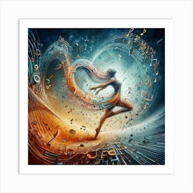 Music Note Dancer Art Print