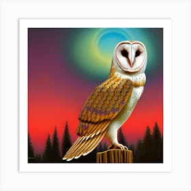 Barn Owl Art Print