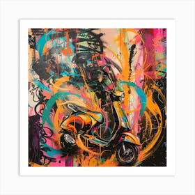 Vespa Art Print