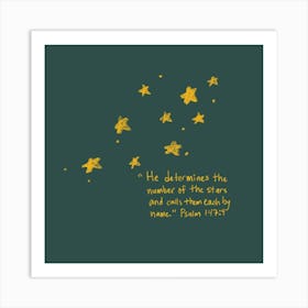 The Number Of The Stars Art Print