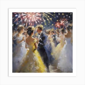 NEW YEARS CELEBRATION Art Print