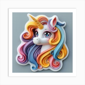 Unicorn 510 Art Print