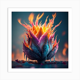 Fire Flower Art Print