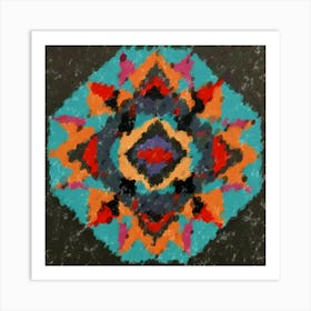 Prismatic Energy Mandala Art Print