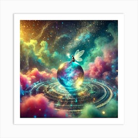 Fairy In Space 1 Art Print