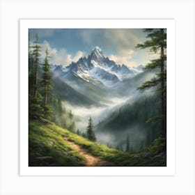 Mountain Landscape Art Print