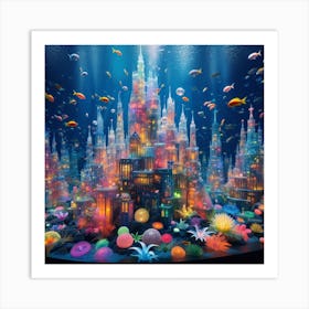 Underwater City 1 Art Print