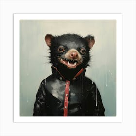 Bear In A Raincoat Affiche