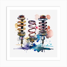 Suspension Coil Springs Art Print