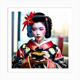 Geisha 13 Art Print