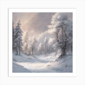 Winter Landscape Art Print