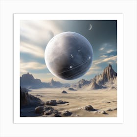 Planet In Space 2 Art Print