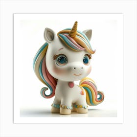 Unicorn Figurine 30 Art Print