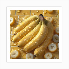 Yellow Bananas Art Print