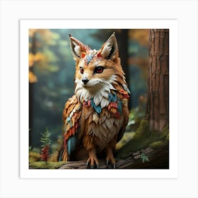 Fox In The Forest Art Print