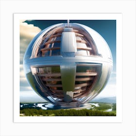 Futuristic Sphere 6 Art Print