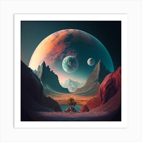 Landscape With Planets Art Print