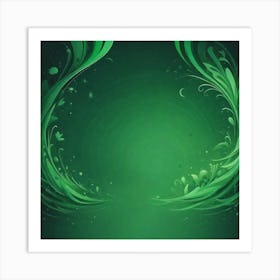 Abstract Green Background 10 Art Print