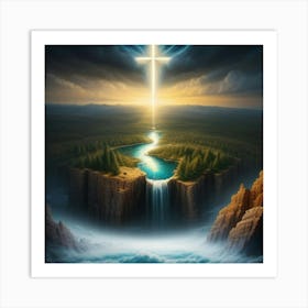 Cross Across One Art Print