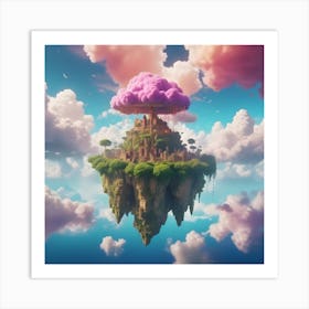 Pink Cloud In The Sky Art Print