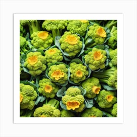 Broccoli At The Market Art Print