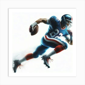 New York Giants Football Player Art Print