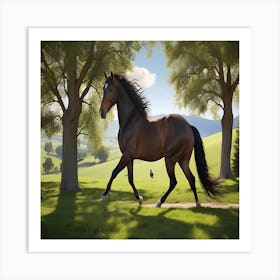 Horse Takes Center Stage 2 Art Print