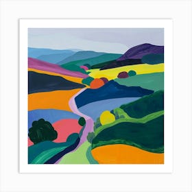 Colourful Abstract Yorkshire Dales National Park England 2 Art Print