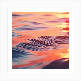 Sunset On The Water 2 Art Print