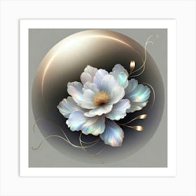 Flower In A Circle 1 Art Print