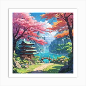 Pagoda Art Print