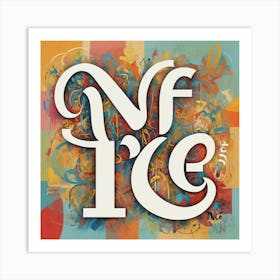 Abstract Nice Typogram Painting Art Print 1 Art Print