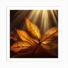 Firefly An Illustration Of Translucent Beautiful Autumn Leaves And Foliage 71512 Art Print