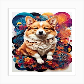 Corgi Art Print