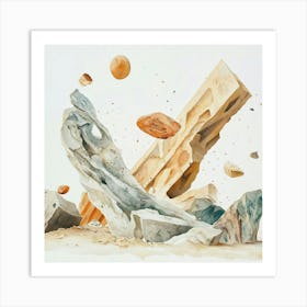 Boulders And Stones Art Print