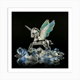 Unicorn Swarovski Crystal Art Print