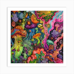 Psychedelic Painting Art Print