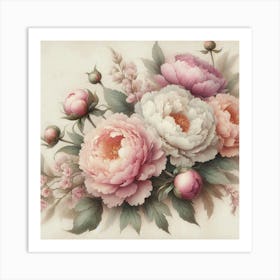 Peonies 10 Art Print