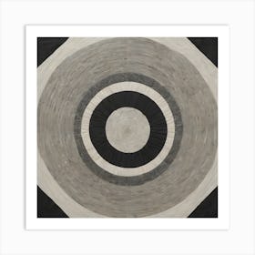 Black And White Circle Art Print