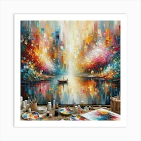 Abstract painting art decoration 8 Art Print