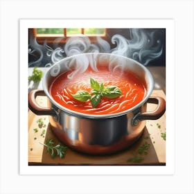 Tomato Soup In A Pot 2 Art Print