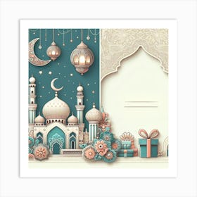 Ramadan Greeting Card 16 Art Print